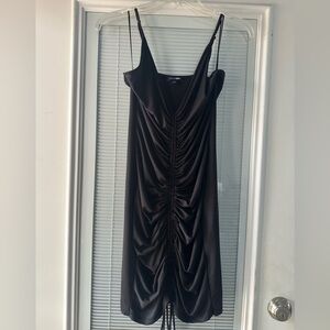 Fashion Nova Black V-Neck Dress